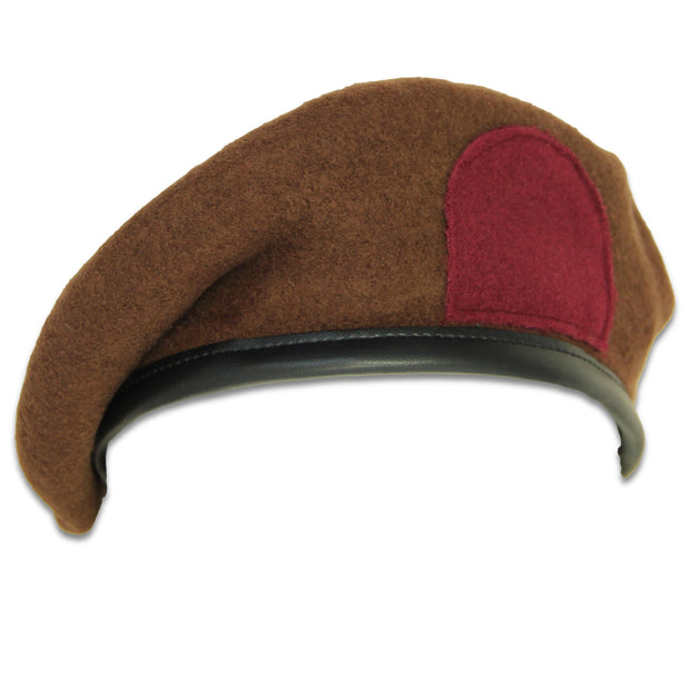 King's Royal Hussars (KRH) Beret Beret The Regimental Shop 55 (6 3/4) Brown/Maroon 