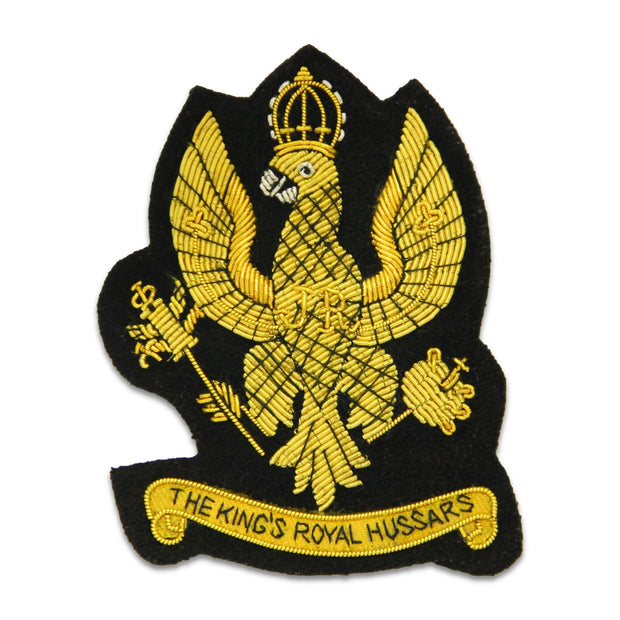 King's Royal Hussars Blazer Badge (Gold/Black) Blazer badge The Regimental Shop Black/Gold One size fits all 