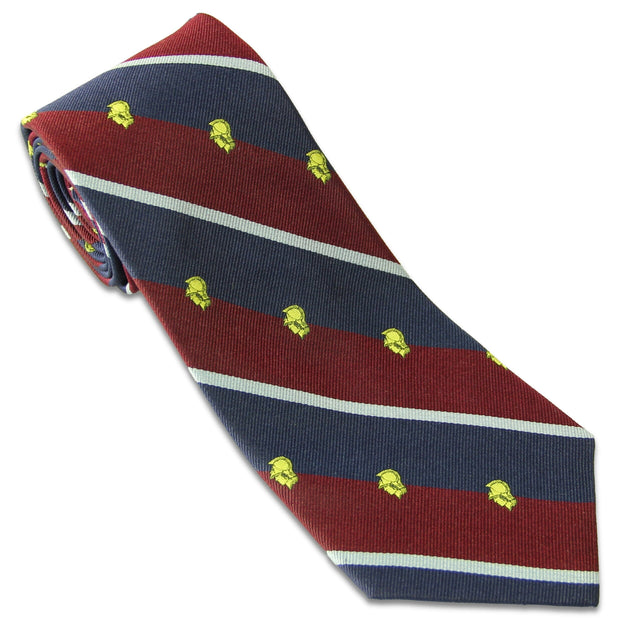 RAF Engineering Minerva Tie (Silk) Tie, Silk, Woven The Regimental Shop Maroon/Blue one size fits all 