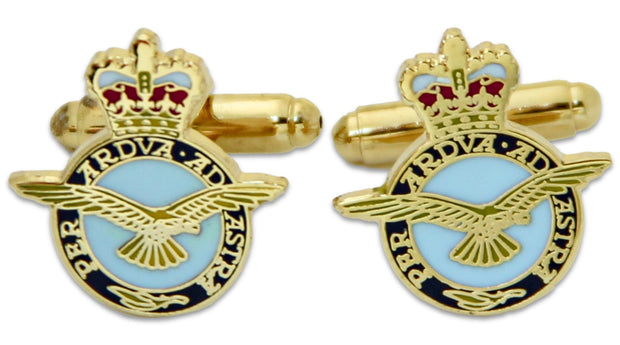 Royal Air Force (RAF) Cufflinks Cufflinks, T-bar The Regimental Shop Gold/Blue one size fits all 