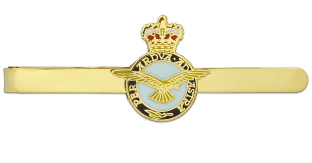 Royal Air Force (RAF) Tie Clip/Slide Tie Clip, Metal The Regimental Shop Gold/Blue/Red one size fits all 