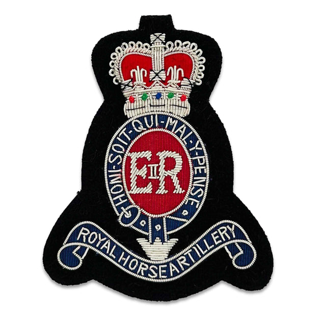 Royal Horse Artillery Blazer Badge (Silver) Blazer badge The Regimental Shop Black/Blue/Silver/Red One size fits all