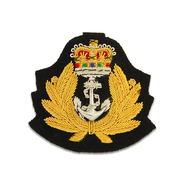 Royal Navy Blazer Badge (Queen's Crown) Blazer badge The Regimental Shop   