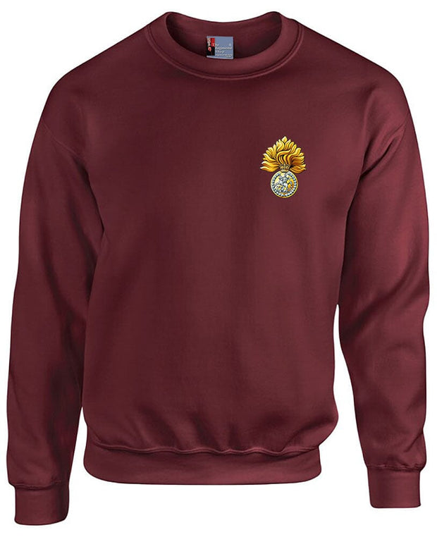 Royal Regiment of Fusiliers Sweatshirt - XL - Maroon Stock Clearance The Regimental Shop   