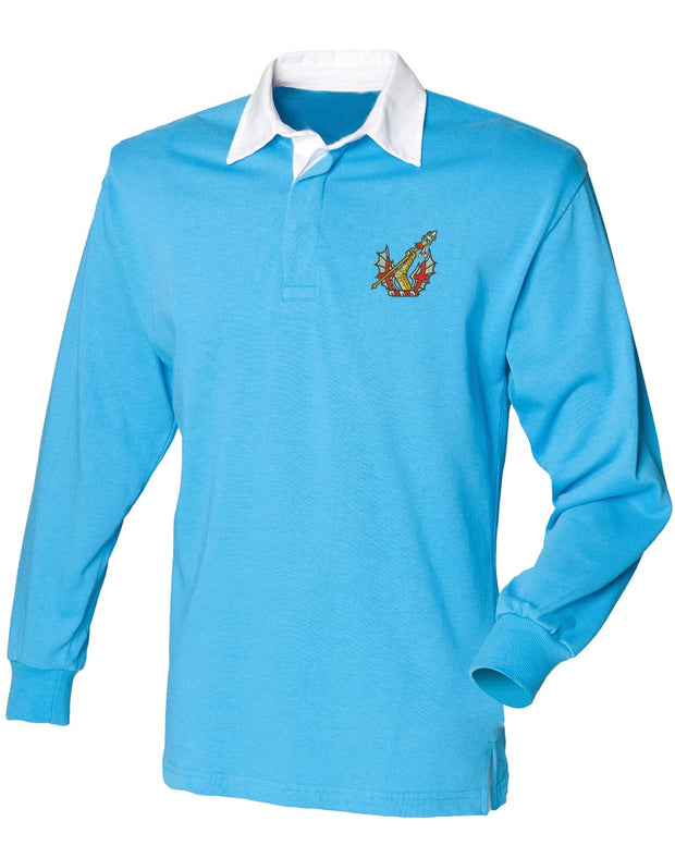 Honourable Artillery Company Rugby Shirt - 2XL - Blue Stock Clearance The Regimental Shop   