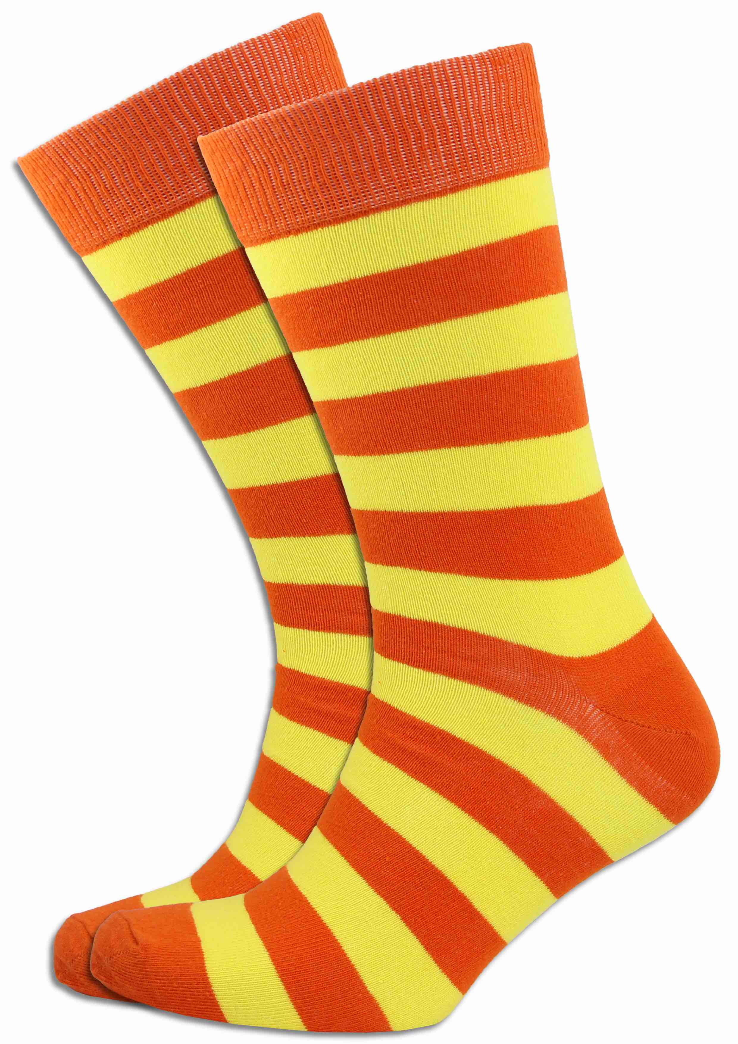 Socks  orange w/ yellow stripes – piupiuchick store