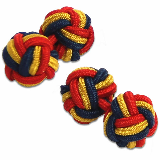 REME Knot Cufflinks Cufflinks, Knot The Regimental Shop Blue/Red/Yellow one size fits all